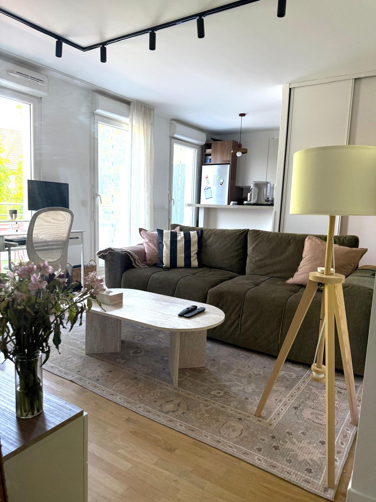 Séjour contemporain, réalisation JLM Rénovation